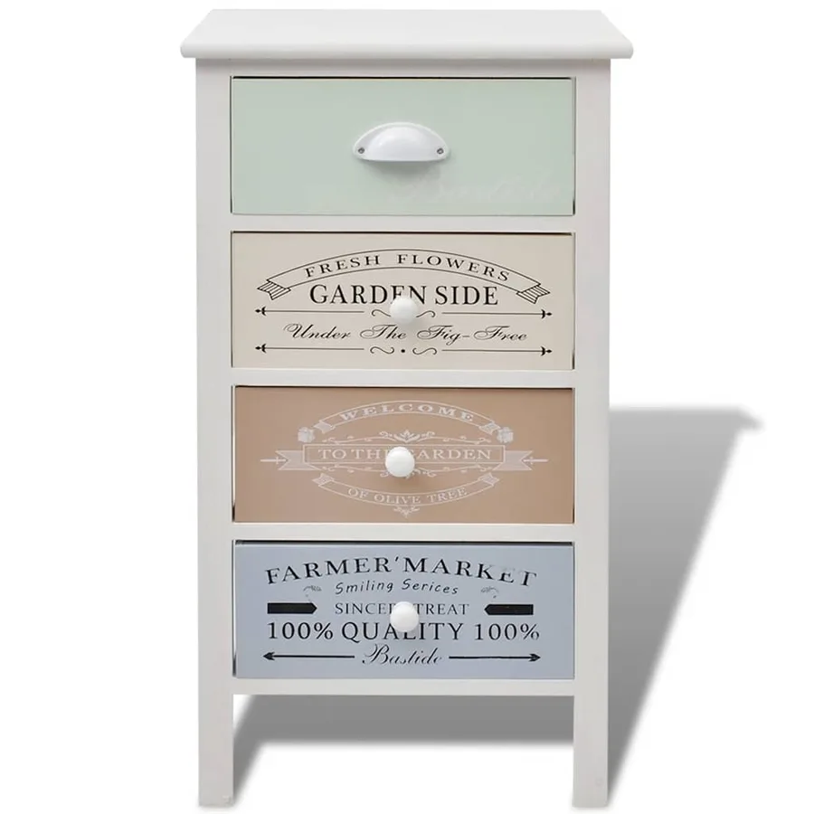 Armoire de rangement en style français 4 tiroirs Bois - 3