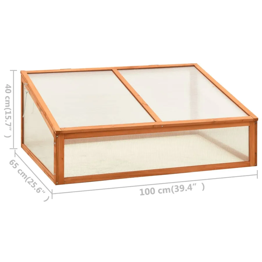 Serre 100x65x40 cm Bois de sapin - 7