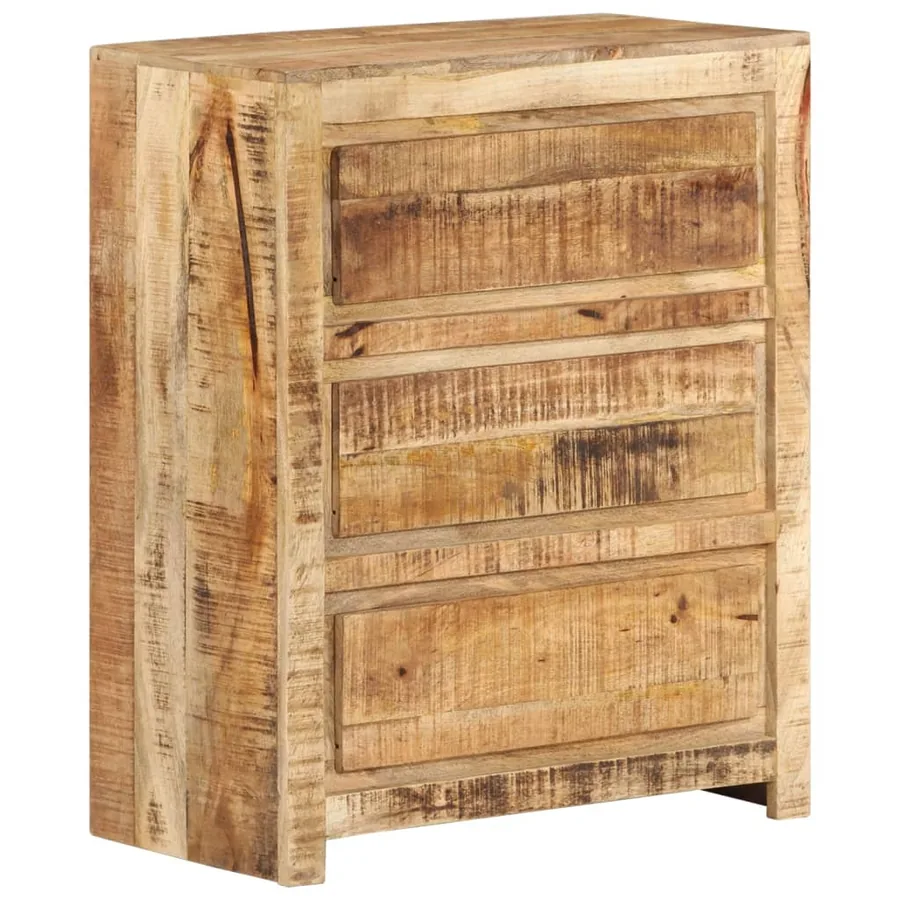 Armoire à tiroirs 60x33x75 cm Bois massif de manguier