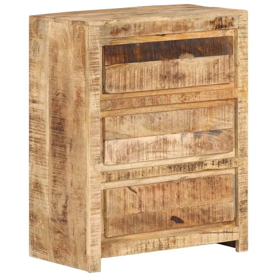 Armoire à tiroirs 60x33x75 cm Bois massif de manguier - 10