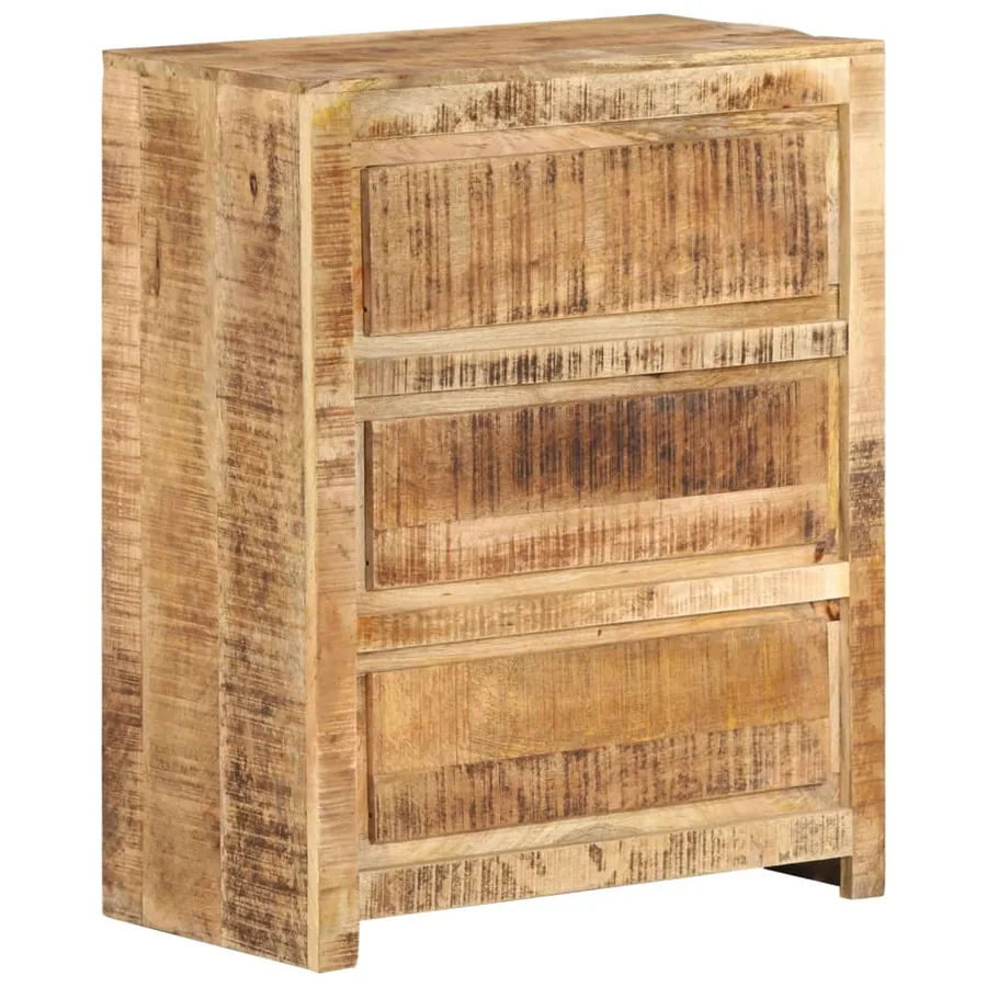 Armoire à tiroirs 60x33x75 cm Bois massif de manguier - 11
