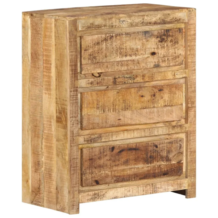 Armoire à tiroirs 60x33x75 cm Bois massif de manguier - 8