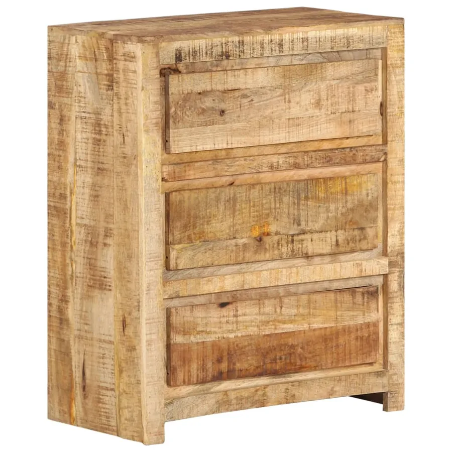 Armoire à tiroirs 60x33x75 cm Bois massif de manguier - 9