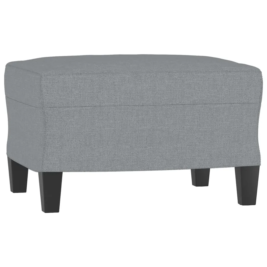 Repose-pied Gris clair 60x50x41 cm Tissu - 2
