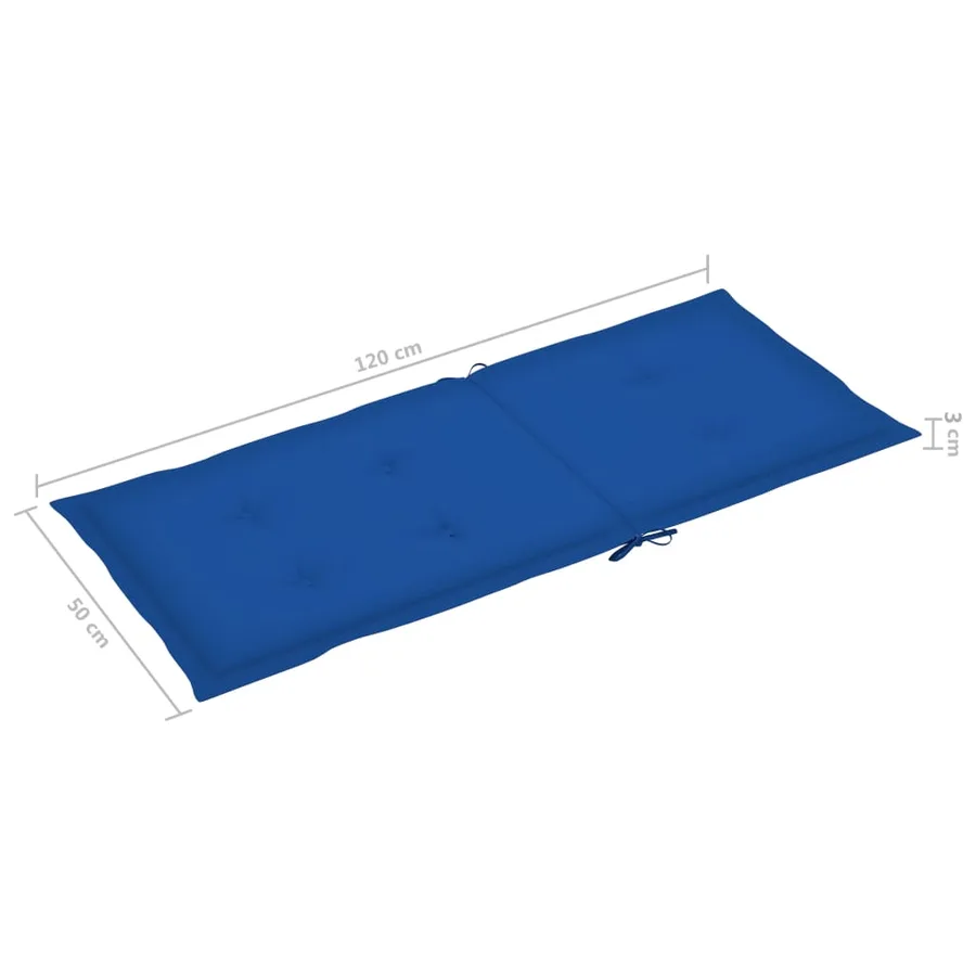 Chaises pliables de jardin lot de 6 avec coussins Bois d'acacia - 11