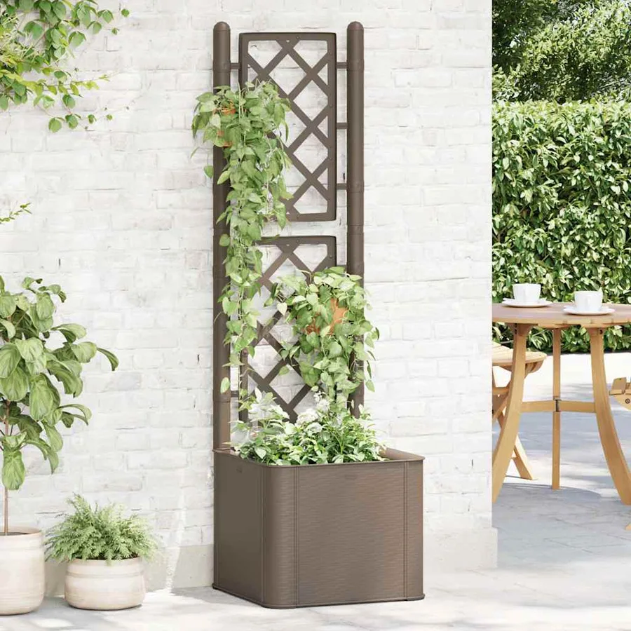 Lit surélevé de jardin et treillis et système d'arrosage Moka - 3