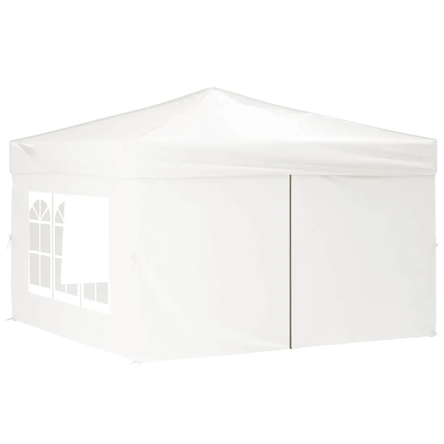Tente de réception pliable avec parois Blanc 3x3 m - 3
