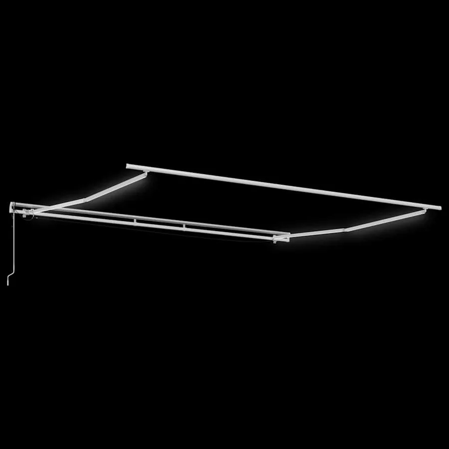 Cadre d'auvent Blanc 500 × 350 cm Aluminium - 5