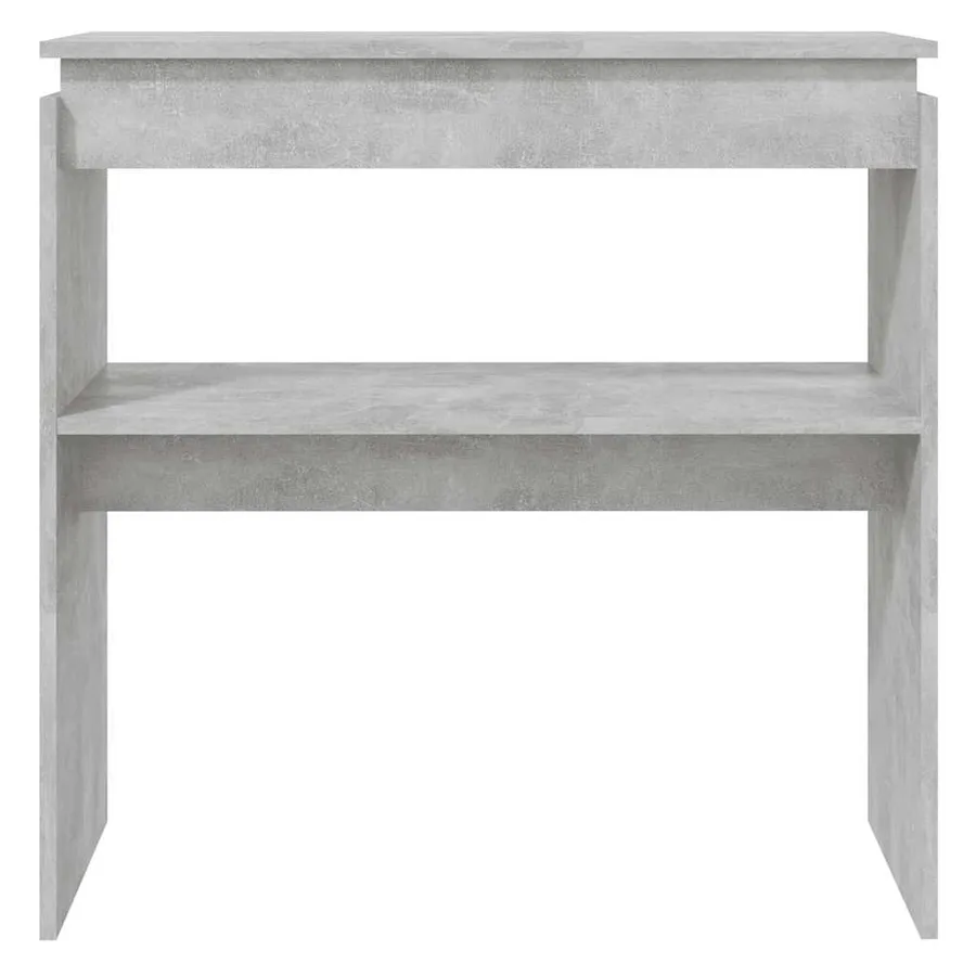 Table console Gris béton 80x30x80 cm Aggloméré - 3