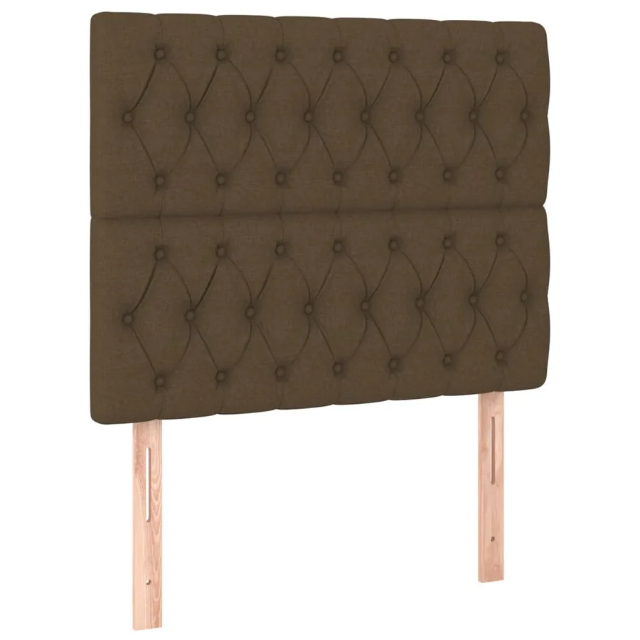 Sommier à lattes de lit avec matelas Marron foncé 100x200 cm - 6
