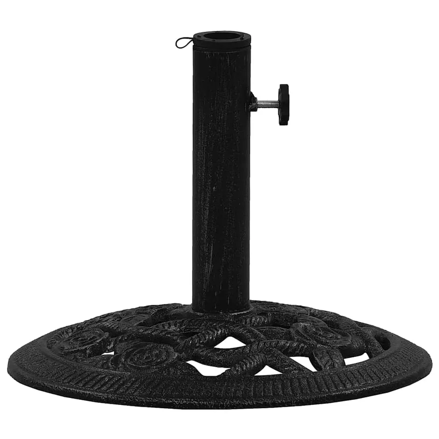 Socle de parasol Noir 40x40x32 cm Fonte - 4