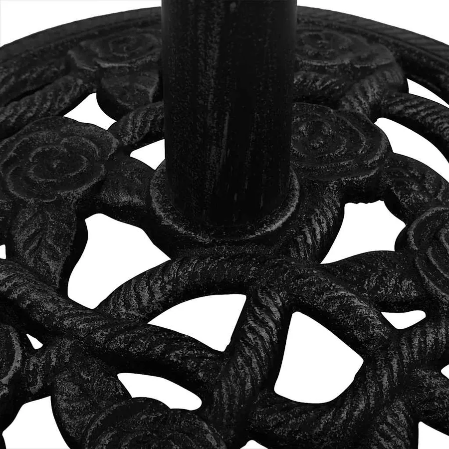 Socle de parasol Noir 40x40x32 cm Fonte - 7