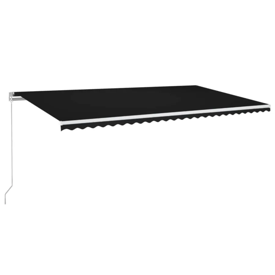 Auvent manuel rétractable 600x350 cm Anthracite - 2