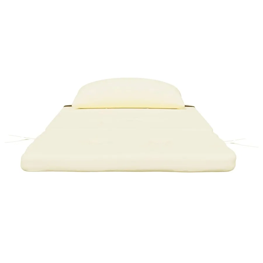 Coussins de chaise adirondack lot de 2 crème tissu oxford - 6