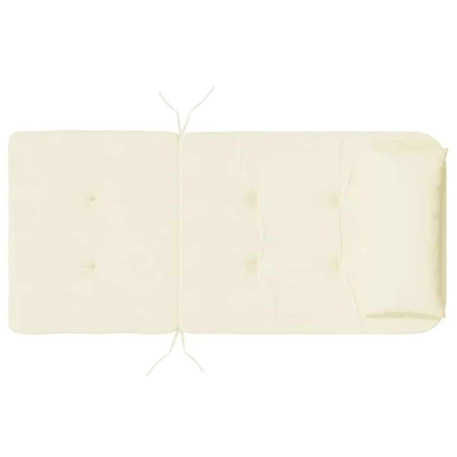 Coussins de chaise adirondack lot de 2 crème tissu oxford - 8