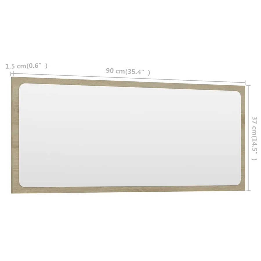 Ensemble de meubles de salle de bain 2 pcs chêne sonoma - 17