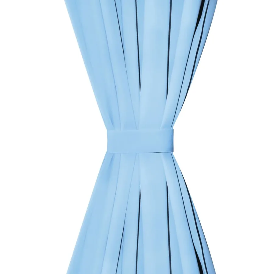Rideau occultant avec œillets métalliques 270 x 245 cm Turquoise - 4
