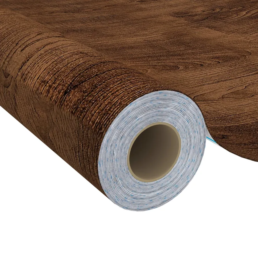 Films autoadhésifs pour meubles 2 pcs Chêne foncé 500x90 cm PVC - 5