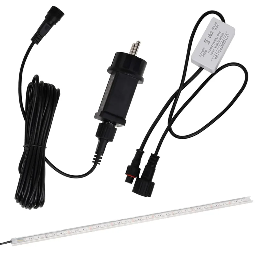 Déversoir pour cascade avec LED RVB Inox 45 cm - 11