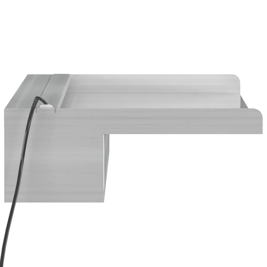 Déversoir pour cascade avec LED RVB Inox 45 cm - 9