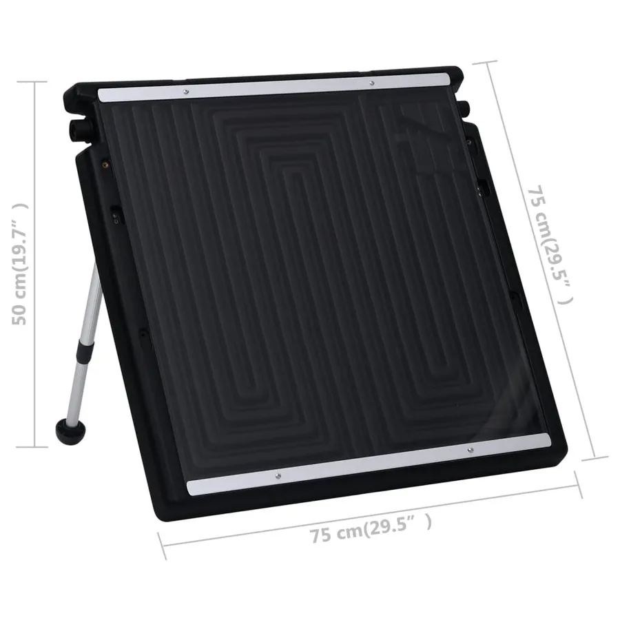Panneau de chauffage solaire de piscine 75x75 cm - 11