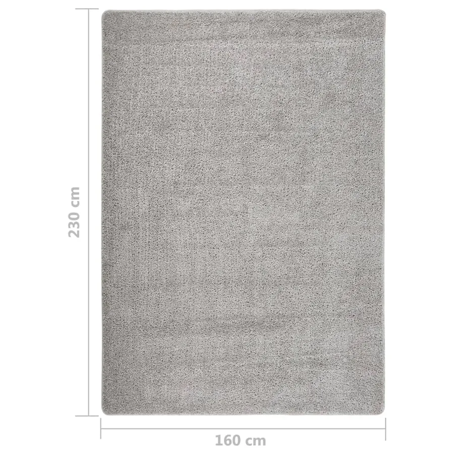 Tapis shaggy antidérapant Gris clair 160x230 cm - 5