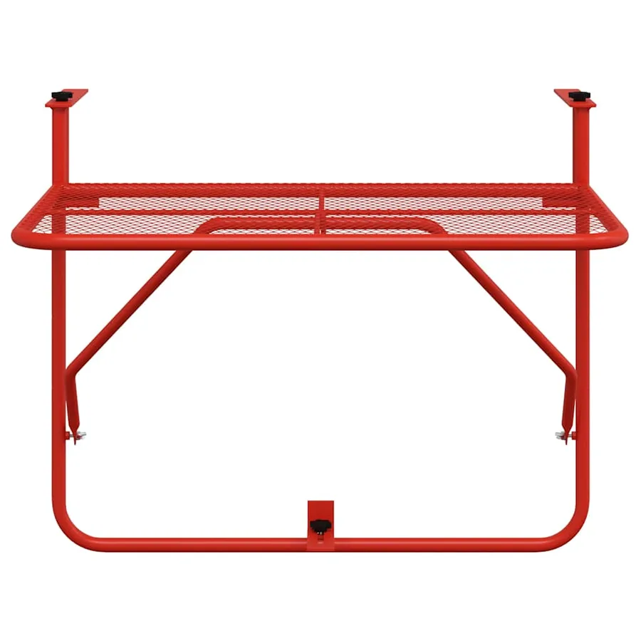 Table de balcon Rouge 60x40 cm Acier - 4