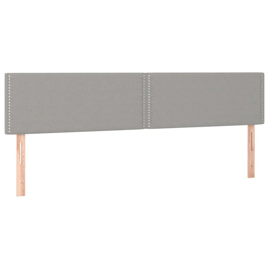 Têtes de lit Gris clair 180x5x78/88 cm Tissu - 2