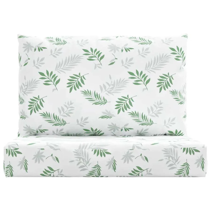Coussins de palette lot de 2 motif de feuilles tissu Oxford - 4