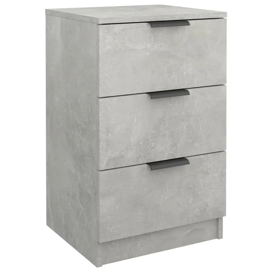 Table de chevet Gris béton 40x36x65 cm - 2