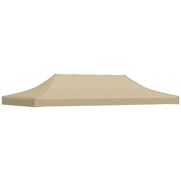 Toit de tente de réception 6x3 m Beige 270 g/m²