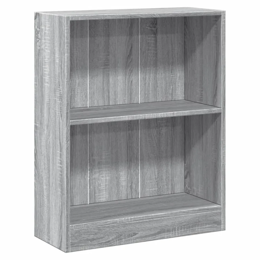 Bibliothèque Sonoma gris 60x24x76 cm Bois d'ingénierie - 2
