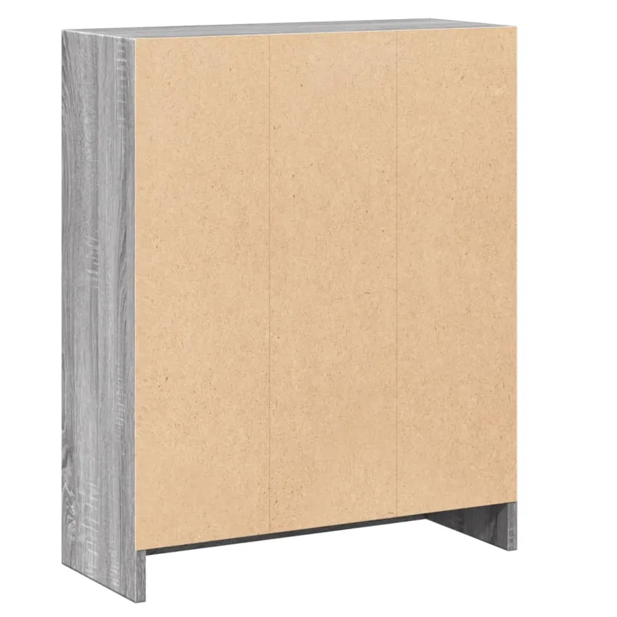Bibliothèque Sonoma gris 60x24x76 cm Bois d'ingénierie - 5