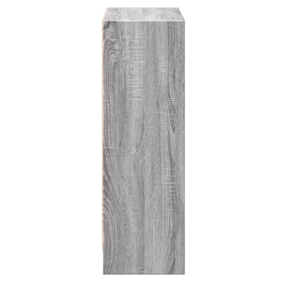 Bibliothèque Sonoma gris 60x24x76 cm Bois d'ingénierie - 6