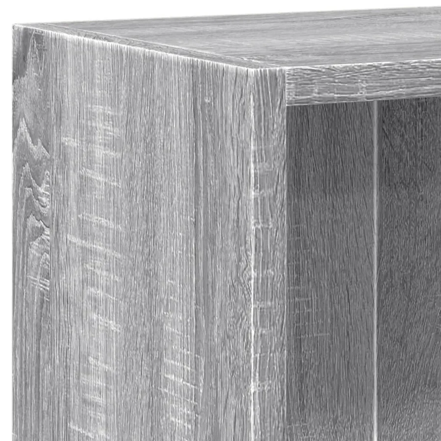 Bibliothèque Sonoma gris 60x24x76 cm Bois d'ingénierie - 7