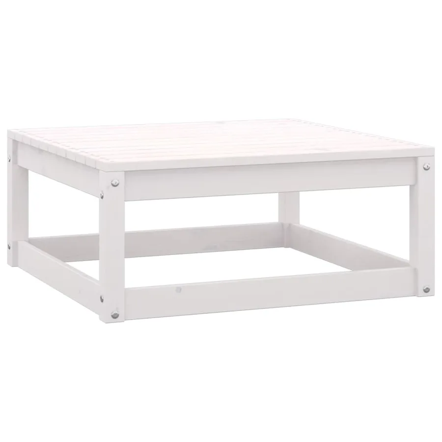 Repose-pieds de jardin avec coussins lot de 2 Bois pin solide - 4