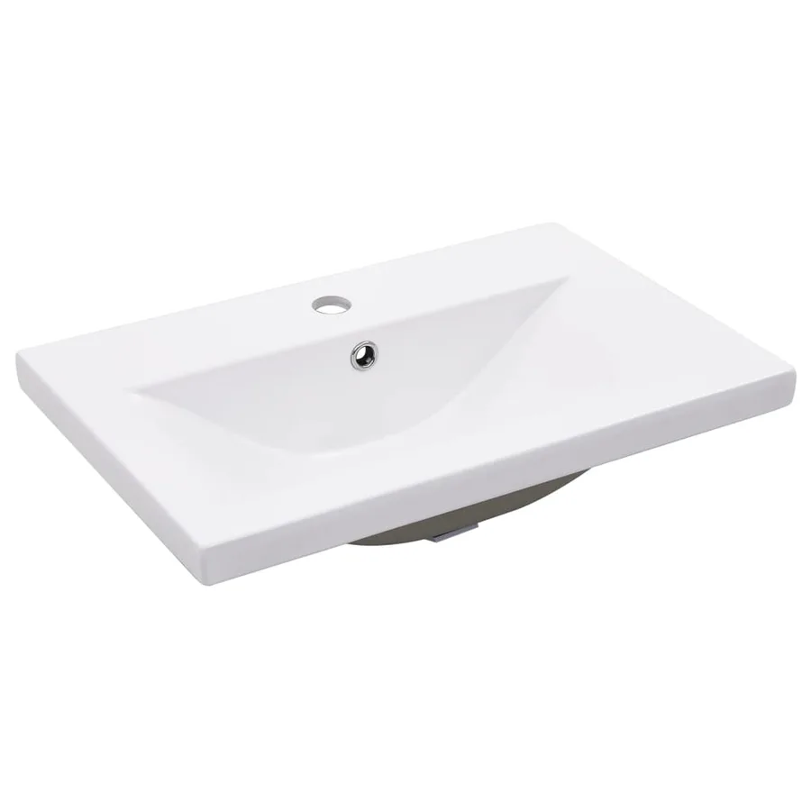 Meuble lavabo avec bassin intégré Sonoma gris Bois d'ingénierie - 9
