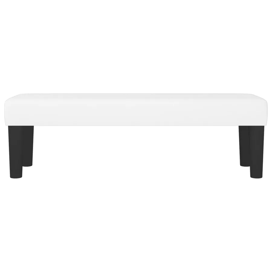 Banc Blanc 100x30x30 cm Similicuir - 3