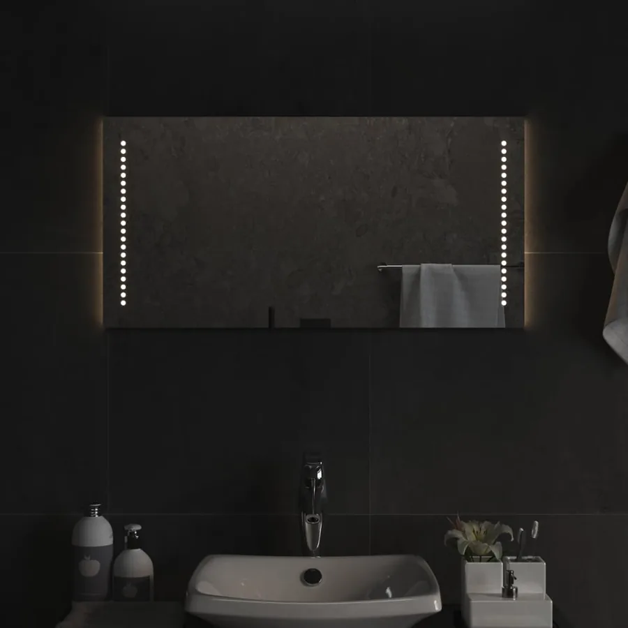 Miroir de salle de bain à LED 40x80 cm