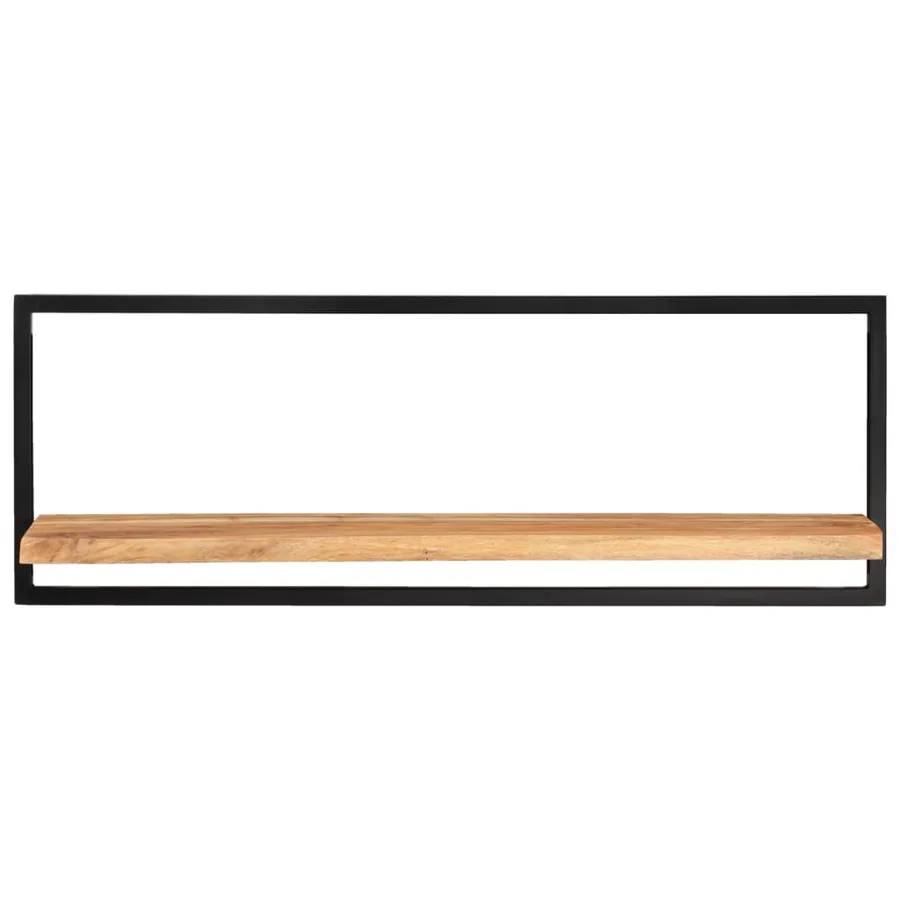 Étagères murales 2 pcs 100x24x35 cm Bois d'acacia et acier - 2