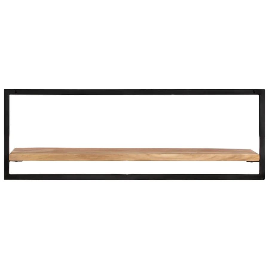 Étagères murales 2 pcs 100x24x35 cm Bois d'acacia et acier - 3