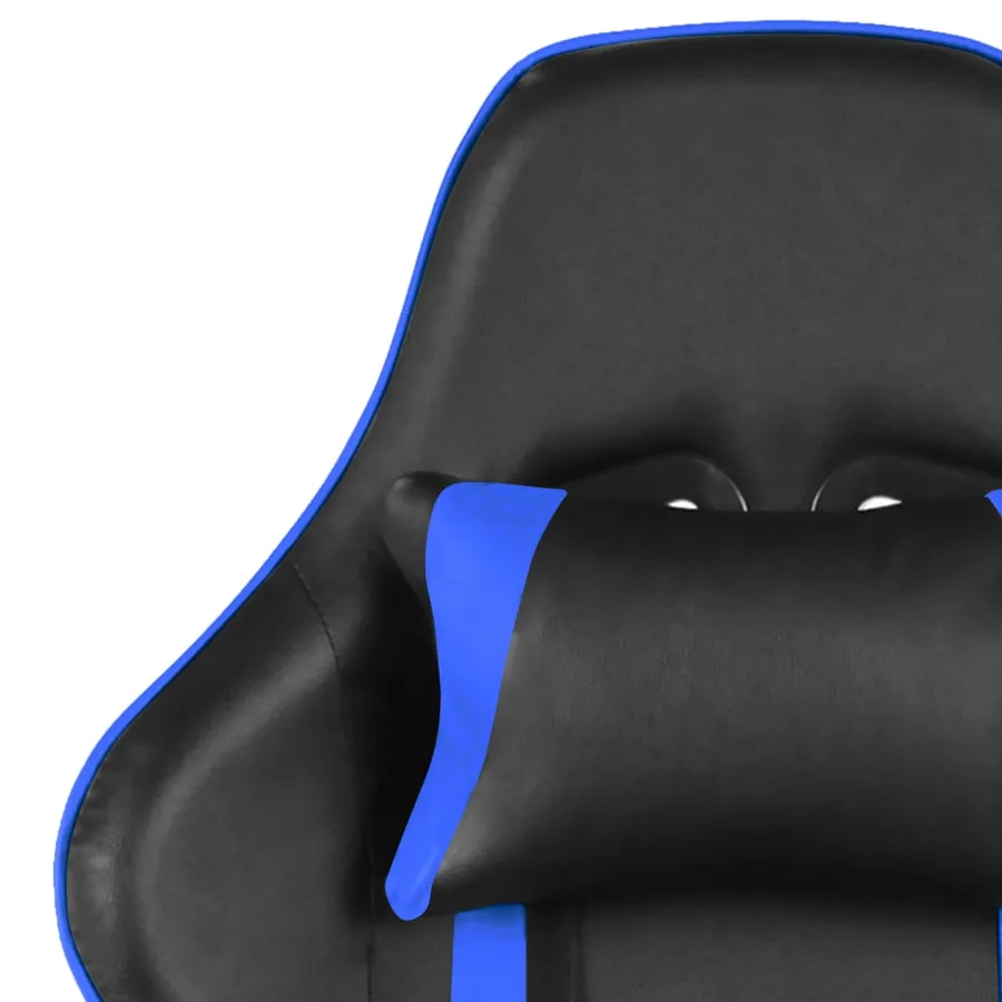 Chaise de jeu pivotante avec repose-pied Bleu PVC - 7