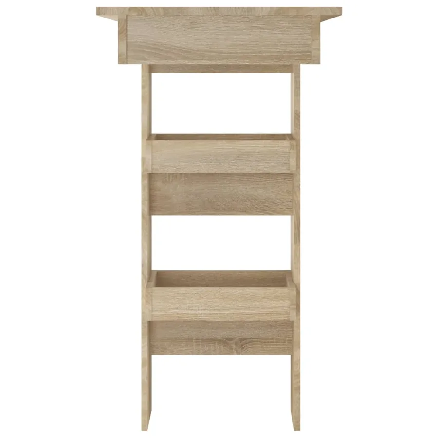 Table bar murale Chêne Sonoma 102x45x103,5 cm Bois d'ingénierie - 4