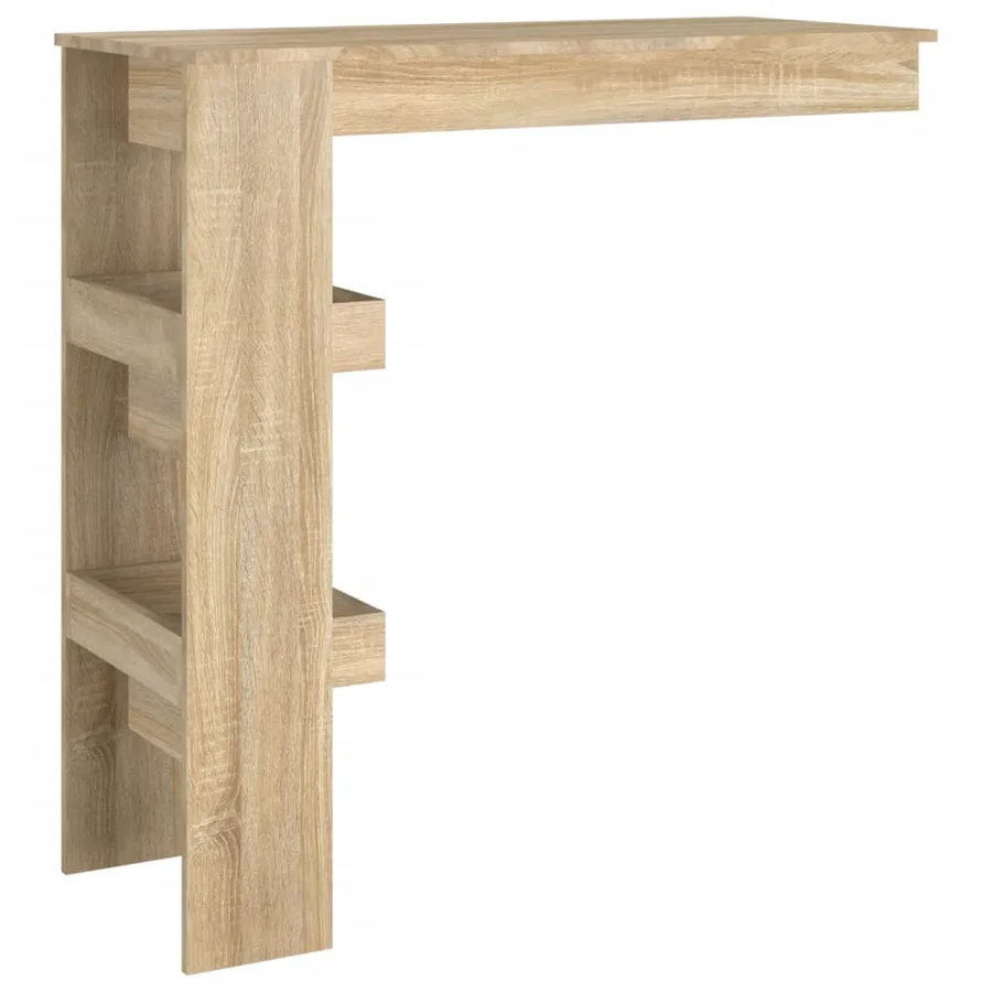 Table bar murale Chêne Sonoma 102x45x103,5 cm Bois d'ingénierie - 5