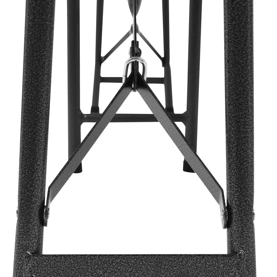 Bancs de jardin pliables lot de 2 180 cm PEHD Noir - 7