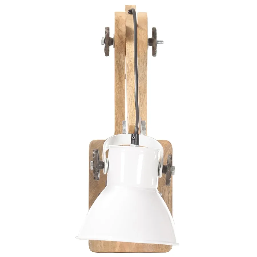 Lampe murale Style industriel Blanc Rond E27 - 5