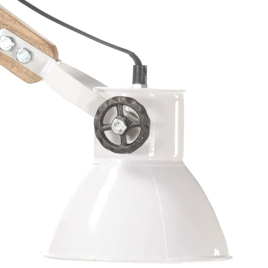 Lampe murale Style industriel Blanc Rond E27 - 6
