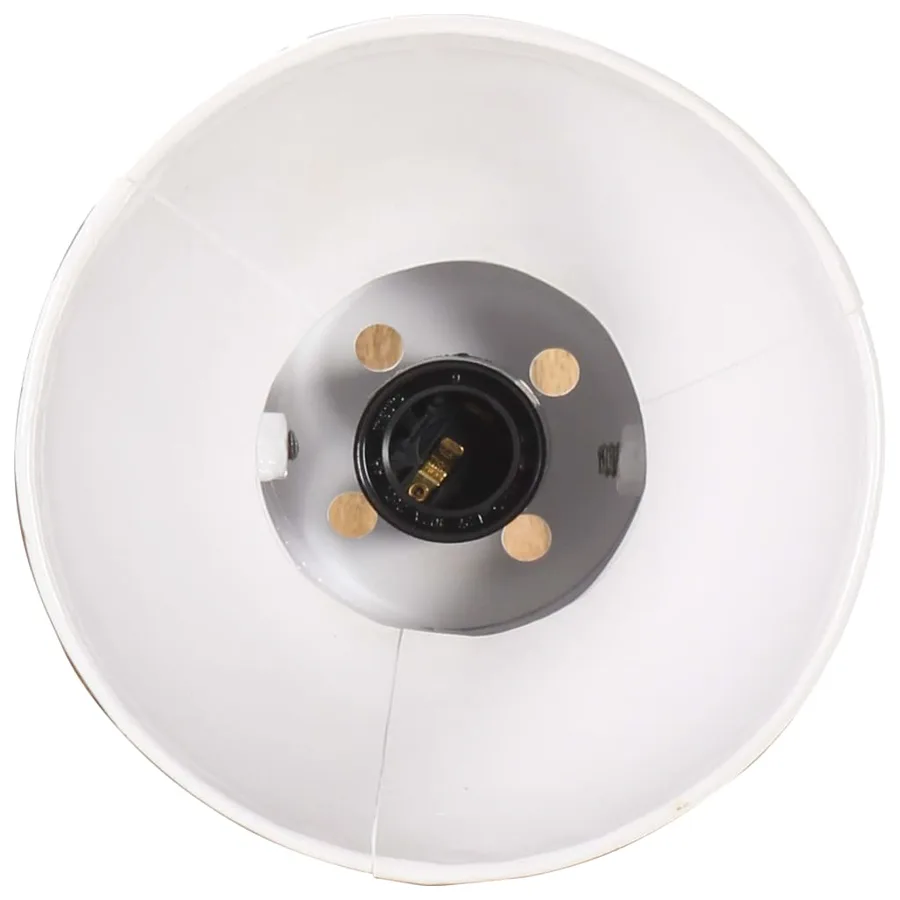 Lampe murale Style industriel Blanc Rond E27 - 8