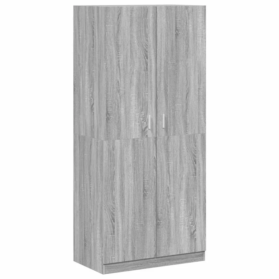 Garde-robe Sonoma gris 90x52x200 cm Bois d'ingénierie - 2
