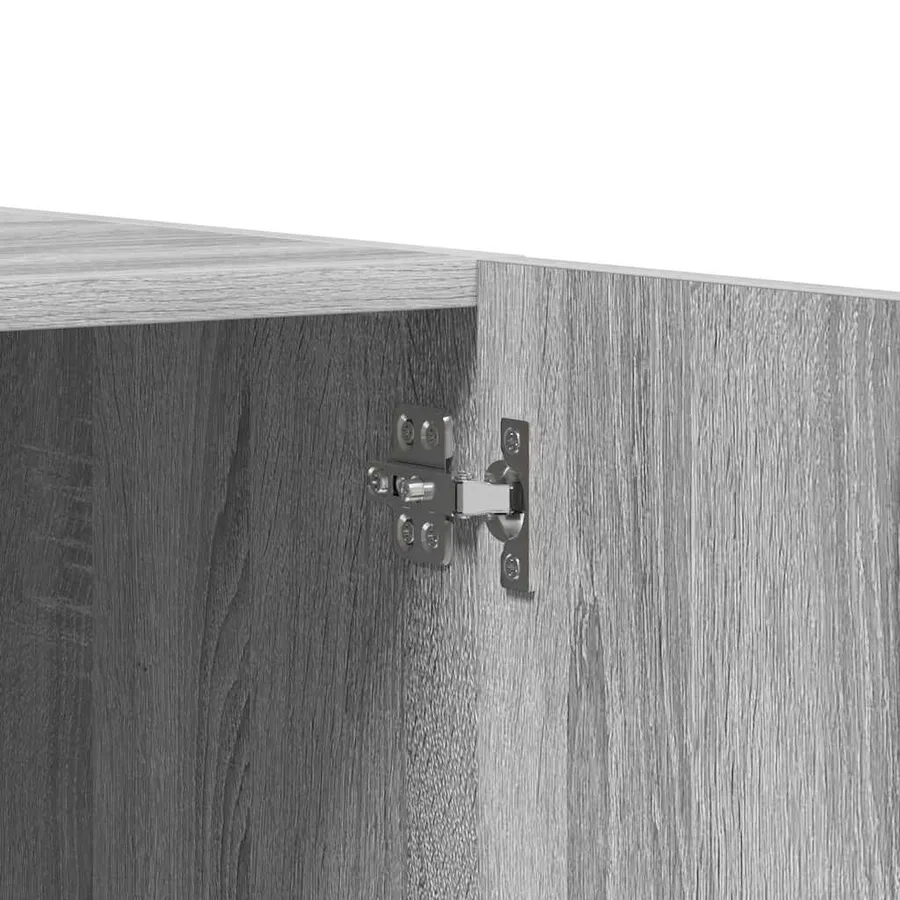 Garde-robe Sonoma gris 90x52x200 cm Bois d'ingénierie - 9